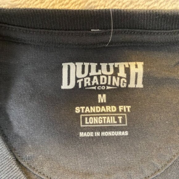 NWT Duluth Trading Men's T-Shirt Medium Standard Longtail Black Short Sleeve - Picture 5 of 10